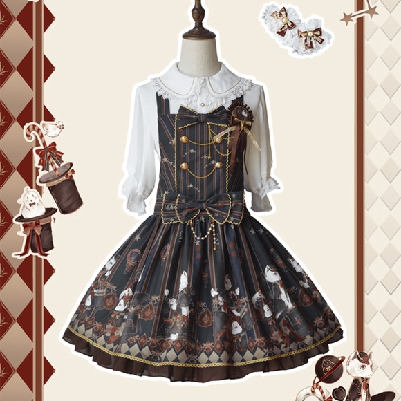 SOLD Magician cat Lolita JSK dress - Picture 1 of 5
